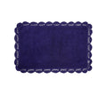 Laura Ashley Crochet Cotton 24x40 Bath Rug, Indigo
