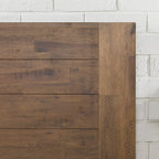 Zinus Tonja Wood Platform Bed Frame with Headboard, Engineered Wood, Brown, Full