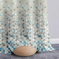 Story@Home Window Curtains 5 Feet Long Set Of 2 | Geometric Printed | Semi Transparent Curtain | Net Curtains | Sheer Curtain Fo