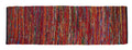 Ramanta Home Cotton Multi Chindi Bed Runner Rugs 24x72 inch Multi Color,Cotton Area Rugs Runner,Bed Room Rugs Runnner, Machine W