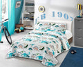 Kids Zone Collection Bedspread Coverlet Kids/Teens Variety Dinosaurs White Green Blue Orange New # Dinosaur Two (Twin)
