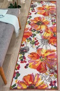 Rugshop Modern Bright Flowers Non-Slip (Non-Skid) Area Rug Runner 2 X 7 (22 X 84) Multi
