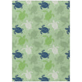 Addison Rugs Surfside Asr43 Green 3' X 5' Indoor Outdoor Area Rug, Easy Clean, Machine Washable, Non Shedding, Bedroom, Living Room, Dining Room, Kitchen, Patio Rug