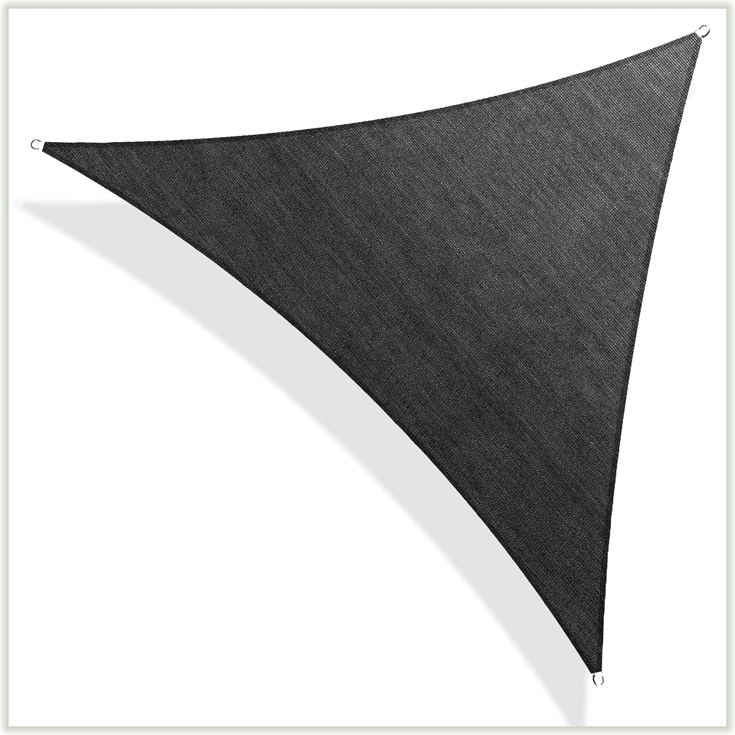 ColourTree TAPT20 Custom Size Order to Make 9  x 10  x 13.5  Black Right Triangle Sun Shade Sail Canopy Mesh Fabric UV Block 