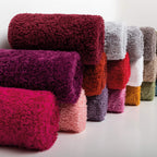 Graccioza Long Double Loop Towels Wash Cloth (12'' X 12'', White), 100% Egyptian Cotton 700 Gsm - Elegant, Soft Body And Face To