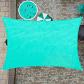Colourtree 7' X 12' Turquoise Rectangle Waterproof Sun Shade Sail Canopy Awning Shelter Fabric Screen, 95% Uv Blockage Uv & Wate