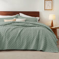 Bedsure Twin Extra Long Quilt Set - Lightweight Summer Quilt Twin/Twin XL - Sage Green Bedspread Twin Size - Bedding Coverlet fo
