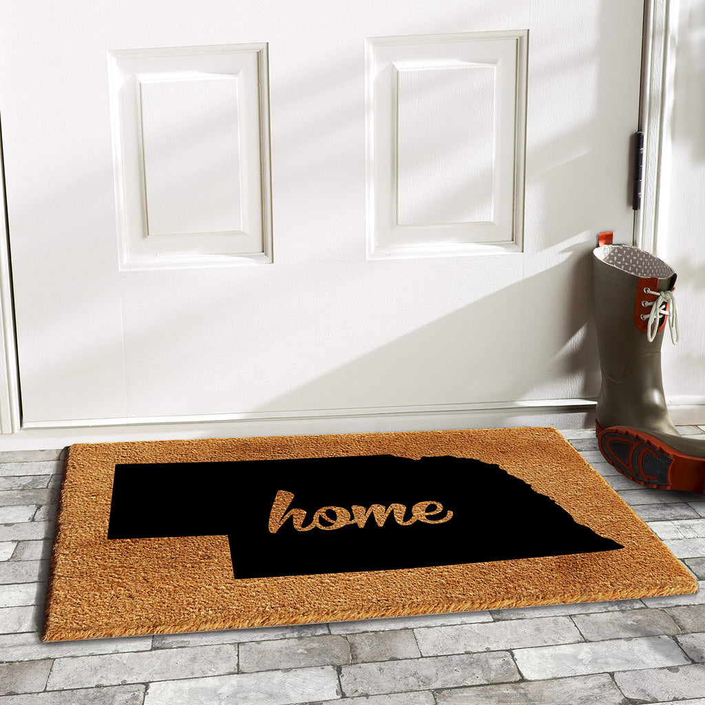 Calloway Mills 105312436 Nebraska Doormat, 24' X 36', Natural/Black