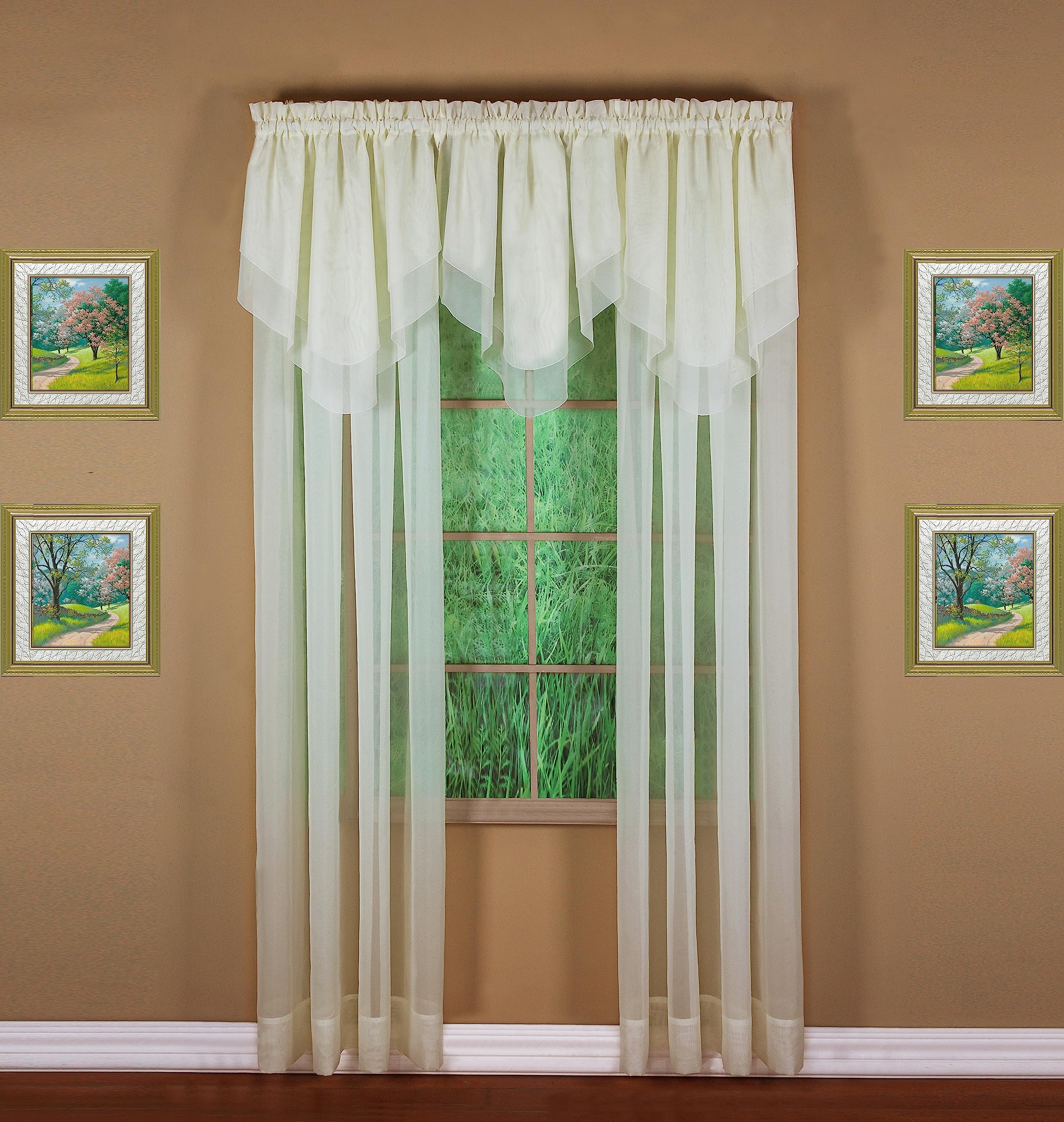 Today'S Curtain Emelia Original Voile Panel 90', Ecru, 60' W X 90' L