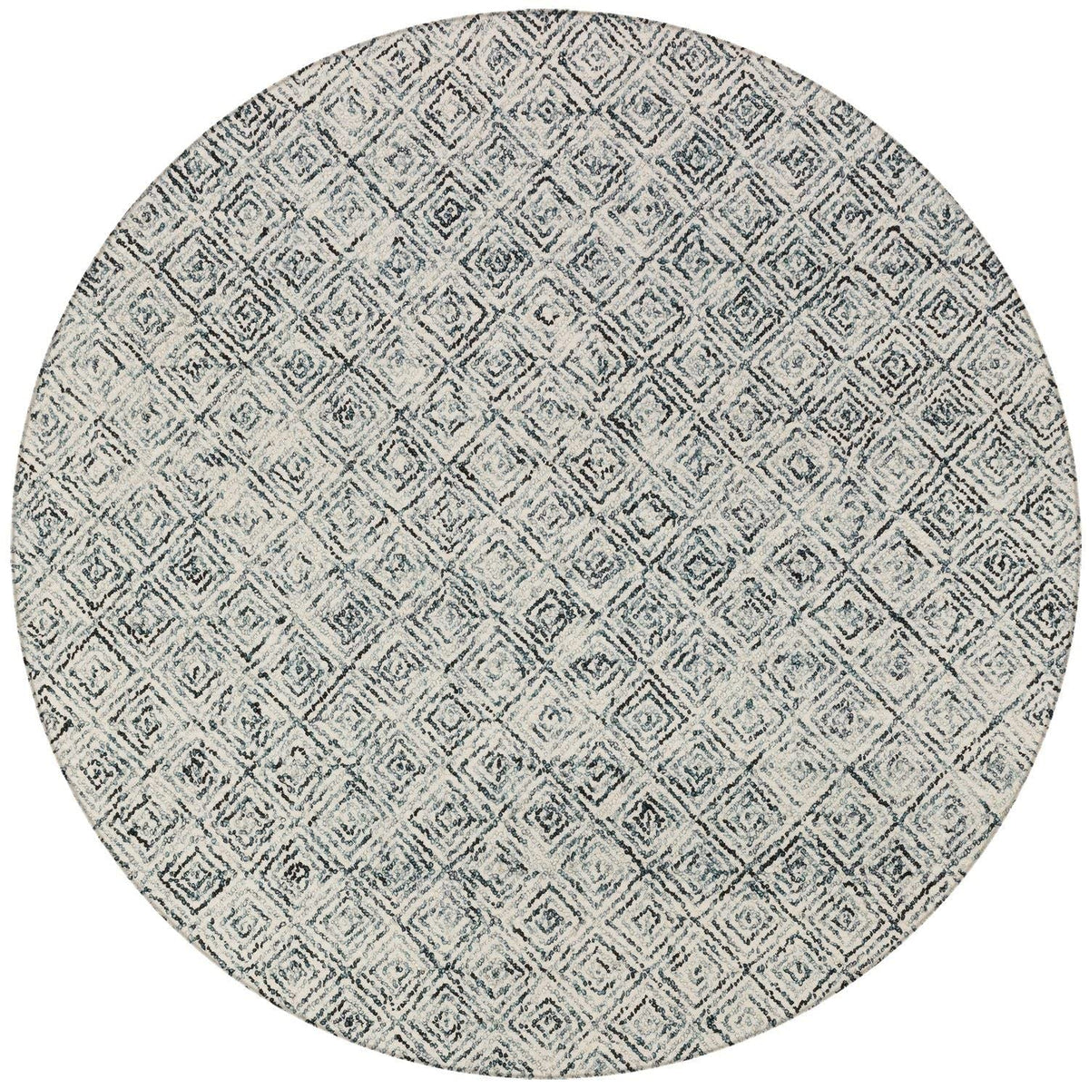 Zoe Zz1 Grey Bohemian Rug Round 8' X 8'