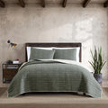 Eddie Bauer - Twin Quilt Set, Reversible Cotton Bedding With Matching Sham, Lightweight Home Decor For All Seasons (Troutdale Gr