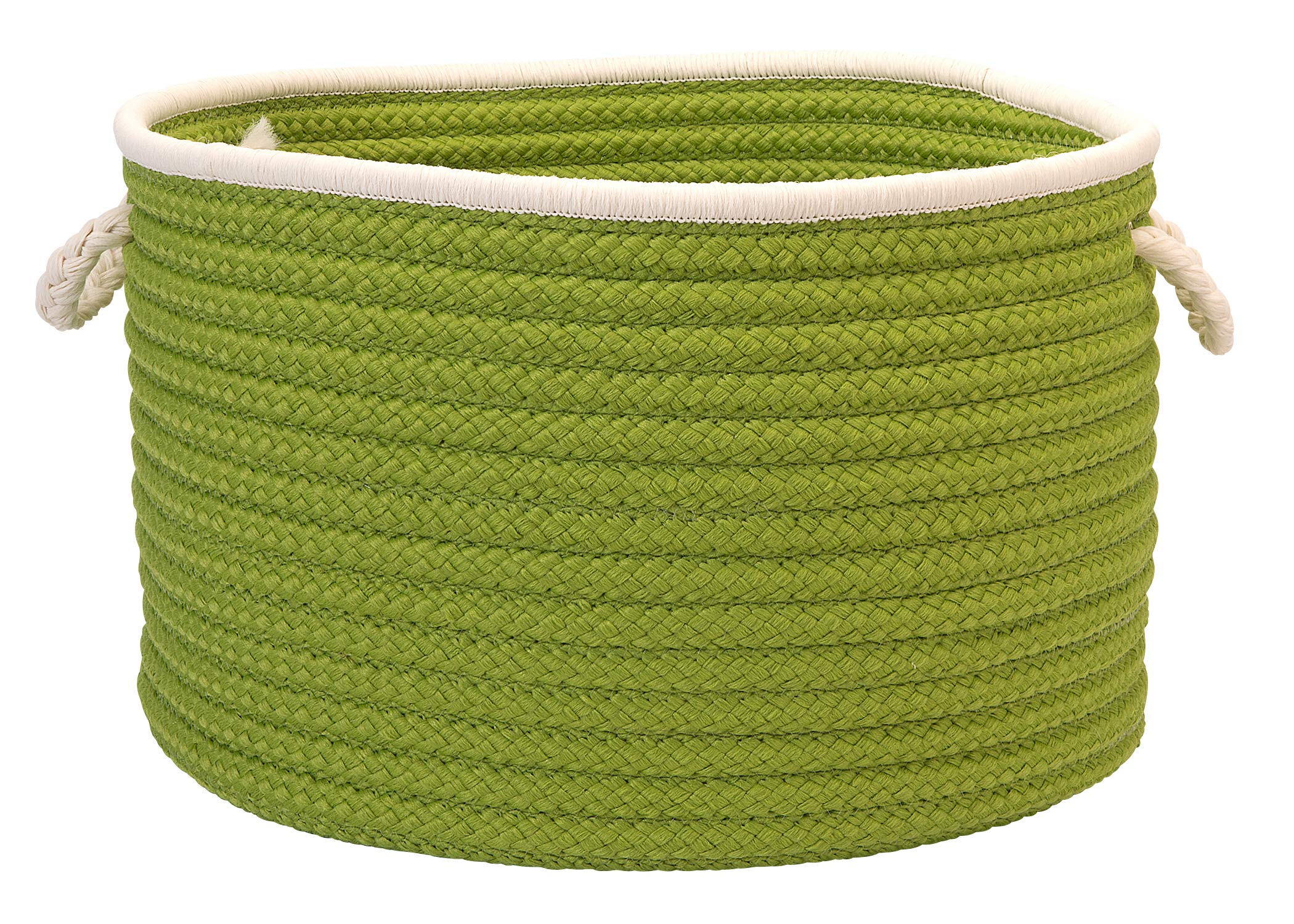Doodle Edge Colonial Mills Utility Basket, 22 By 14-Inch, Bright Green