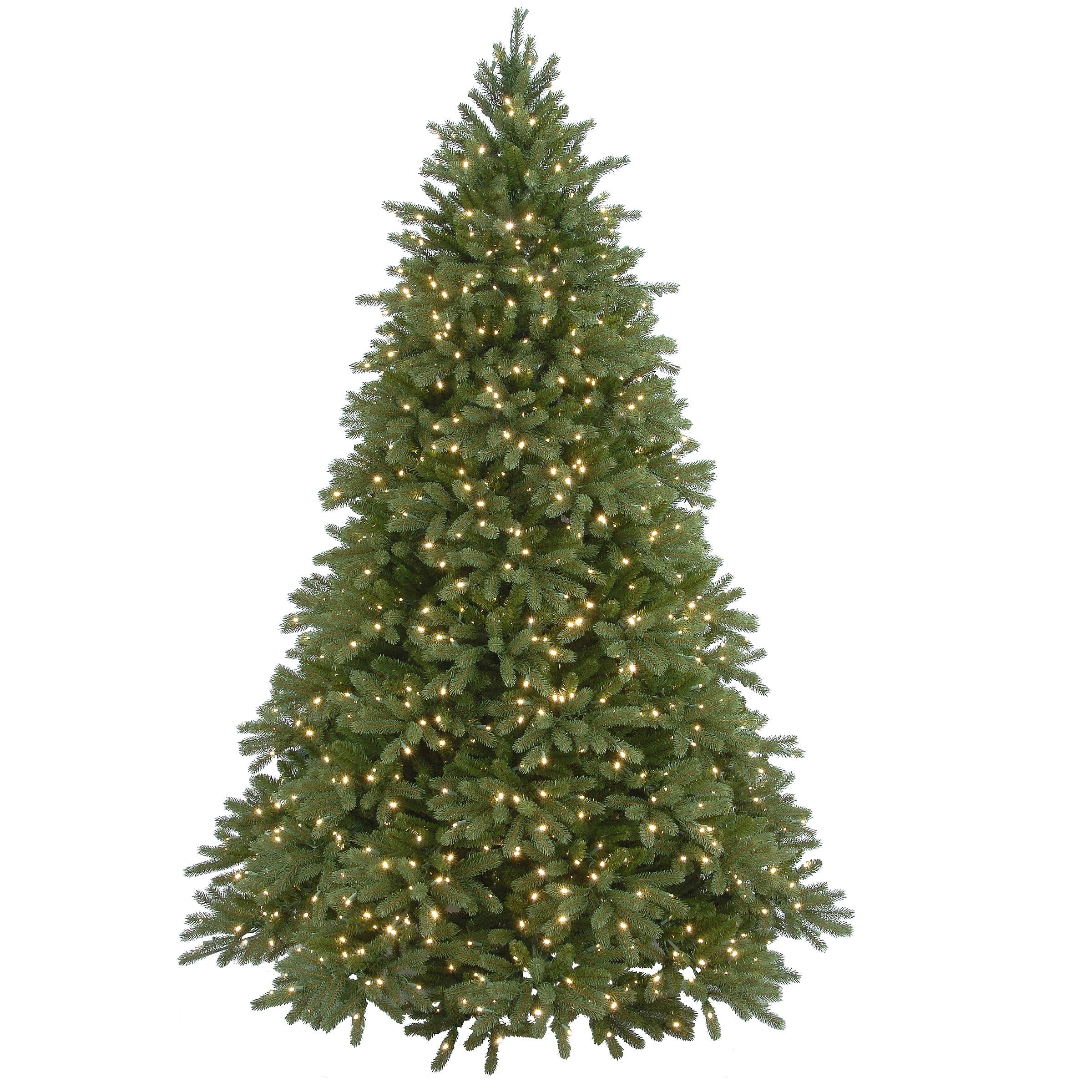 National Tree Company Feel Real Pre-lit Artificial Christmas Tree Includes Pre-strung White Lights Jersey Fraser Fir - 7.5 ft