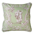 Maison D' Hermine Joli Jouy - Green 100% Cotton Decorative Pillow Cover For Couch Sofa Cushion Covers Bedroom Home Living Room (