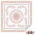 Aoole Boho Picnic Blanket, 79'' X 79'' Extra Large Outdoor Picnic Mat, Outdoor Blanket, Beach Blanket, Washable Foldable Portabl