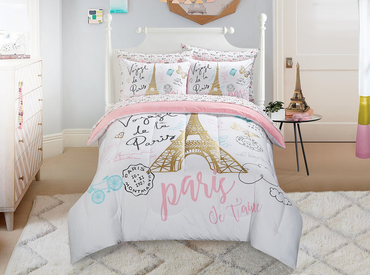 Casa Bonjour Gold Bed In A Bag Set, Twin