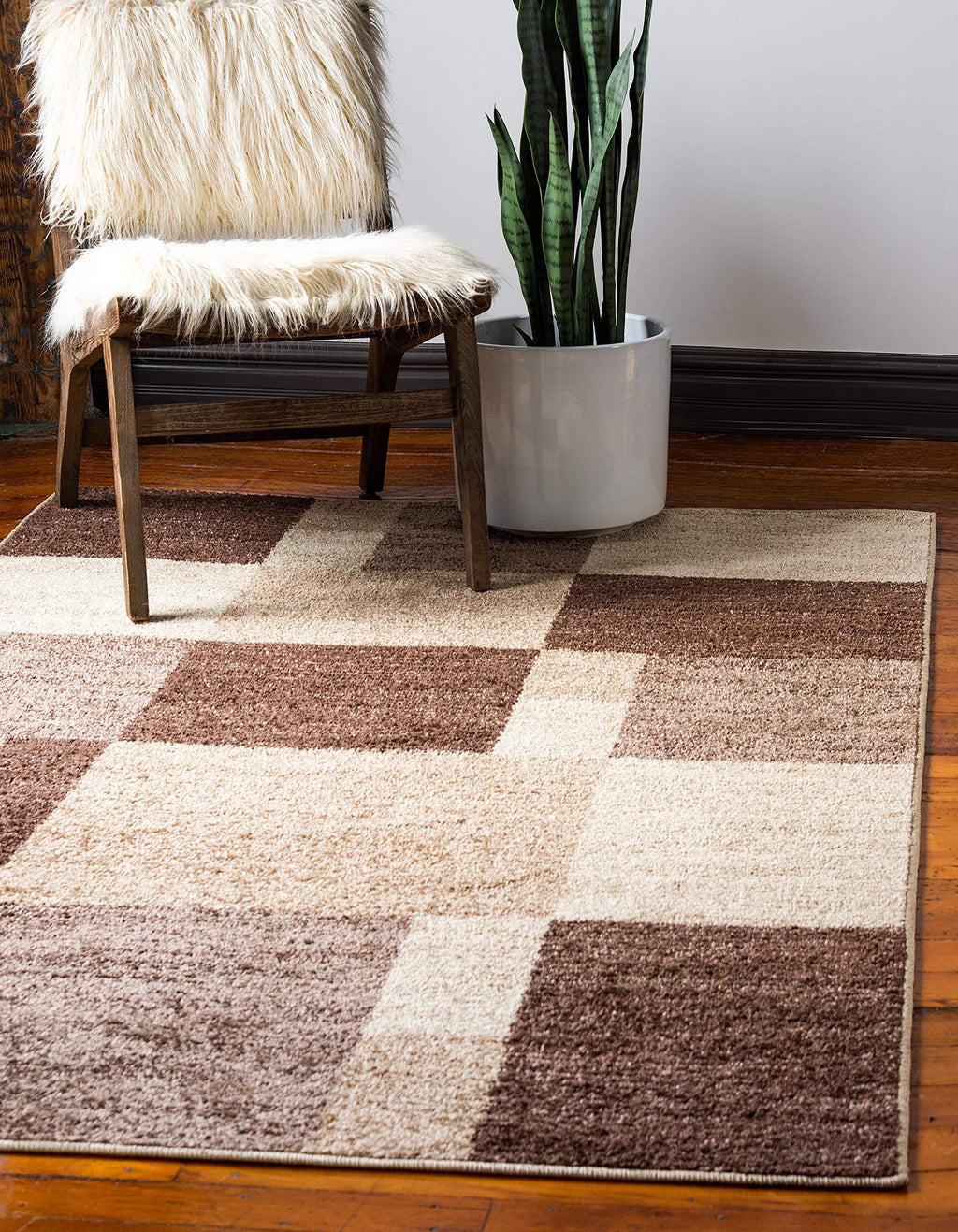 Unique Loom Autumn Collection Area Rug - Providence (9' X 12' 2'' Rectangle, Light Brown/ Beige)