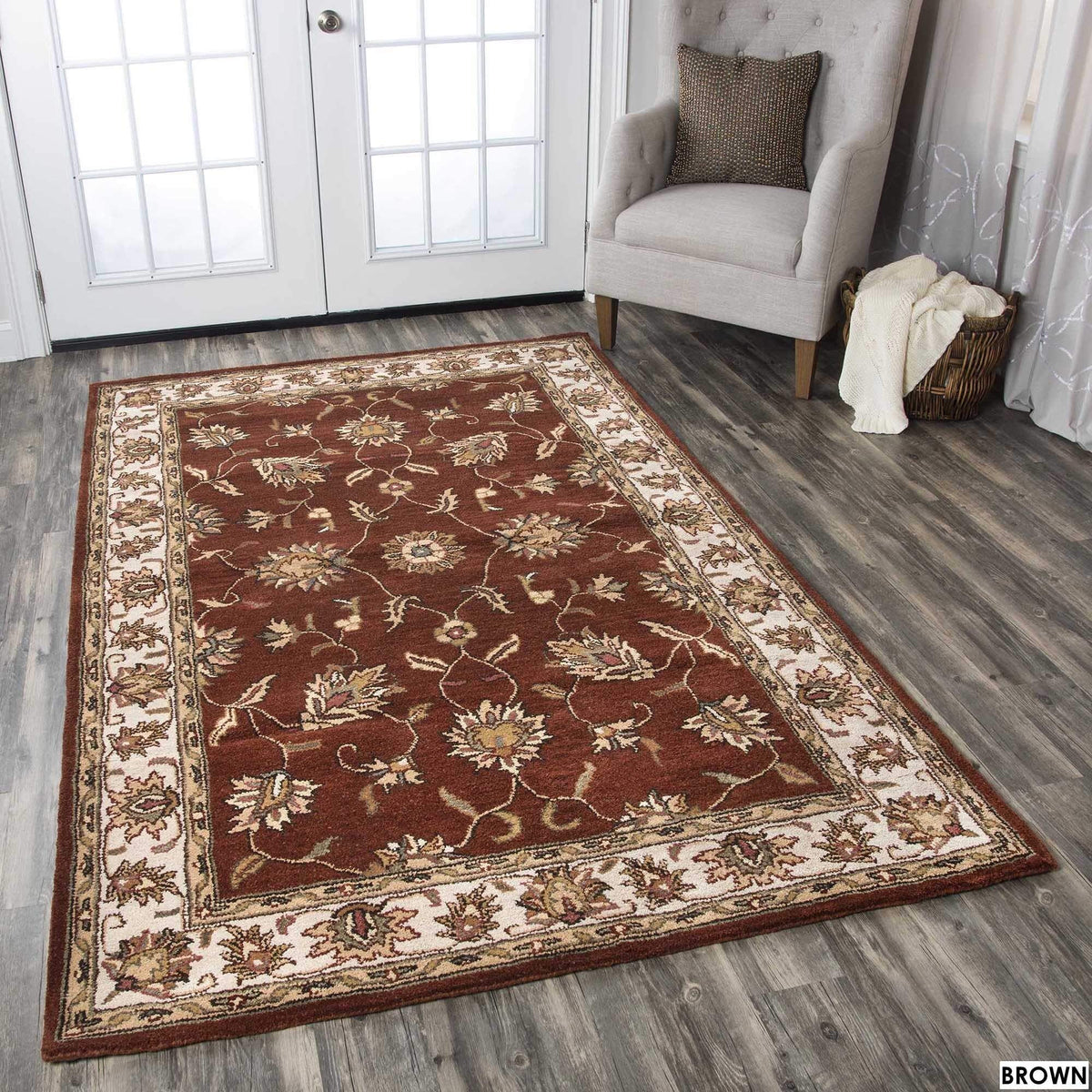 Rizzy Home Alora Decor Sareena 2'6&quot; X 8' Border Rust/Taupe/Sage/Tan/Khaki Area Rug