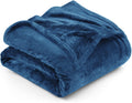 Utopia Bedding Fleece Blanket Queen Size Royal Blue 300Gsm Luxury Fuzzy Soft Anti-Static Microfiber Bed Blanket (90X90 Inches)