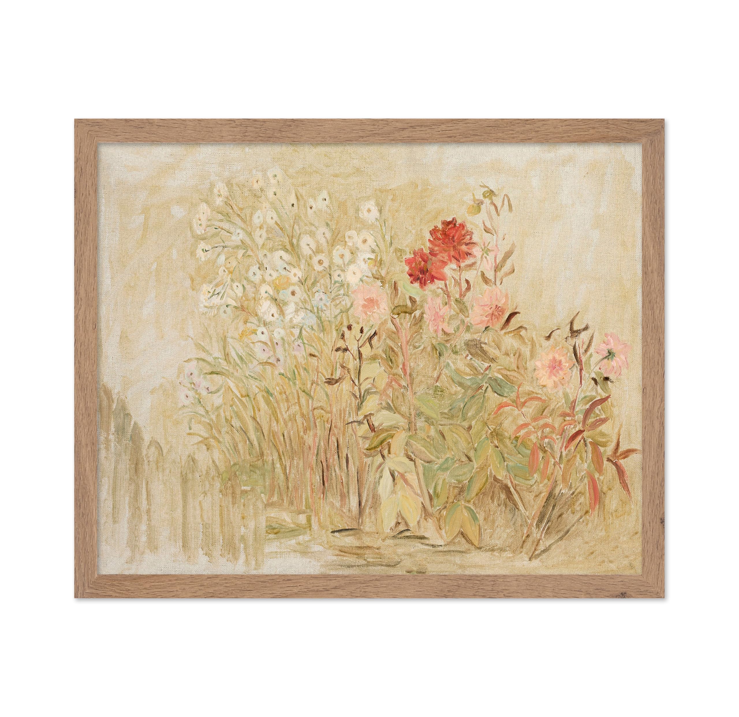 Poster Master Vintage Botanical Poster - Retro Floral Print - Gift for Artist, Florist - Country Flower Garden, Beautiful, Paste