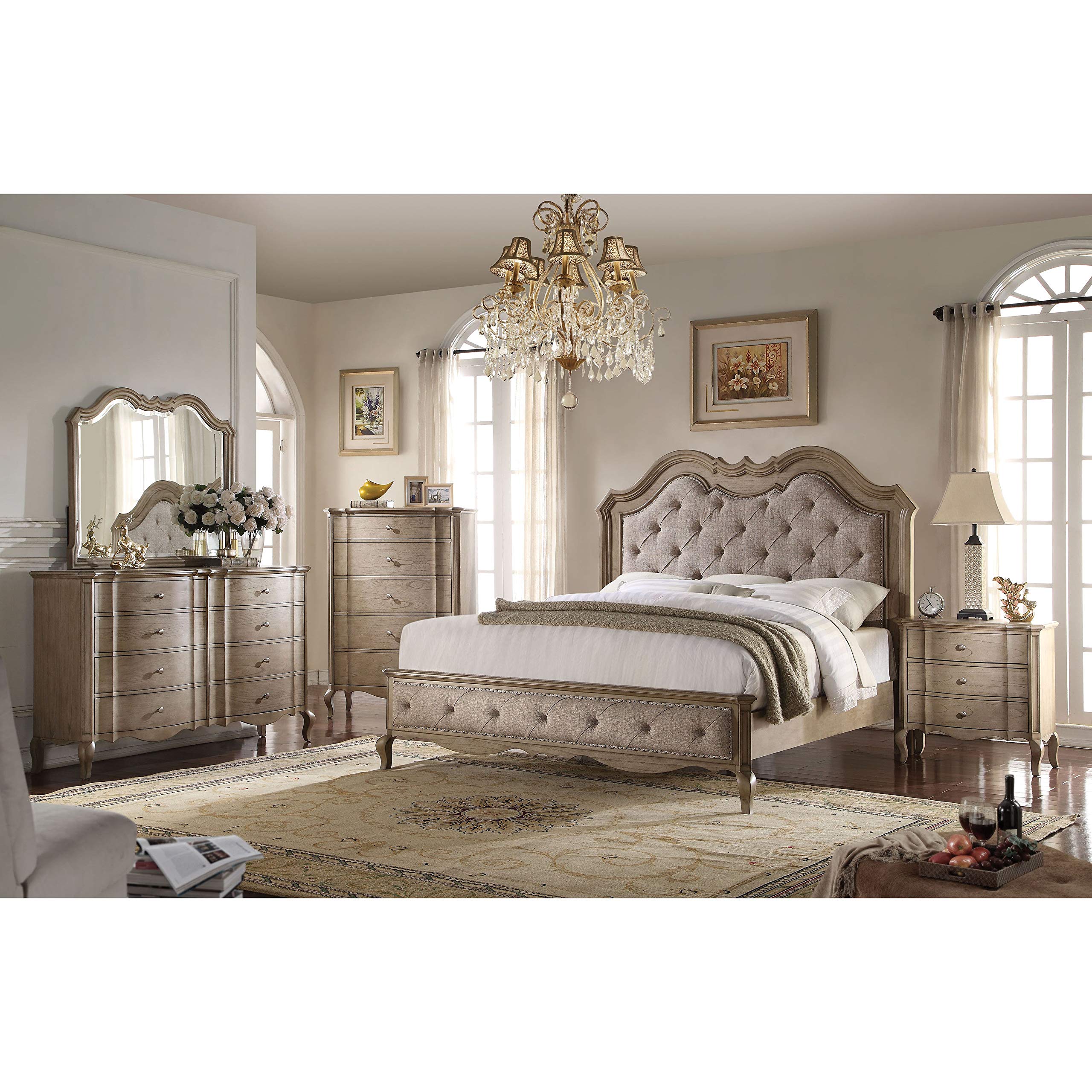 Chelmsford Fabric Panel King Size Bed - Thumbnail 3