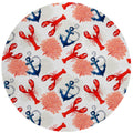 Addison Rugs Harpswell Ahp34 Red 8' X 8' Indoor Outdoor Round Rug, Easy Clean, Machine Washable, Non Shedding, Bedroom, Living Room, Dining Room, Kitchen, Patio Rug