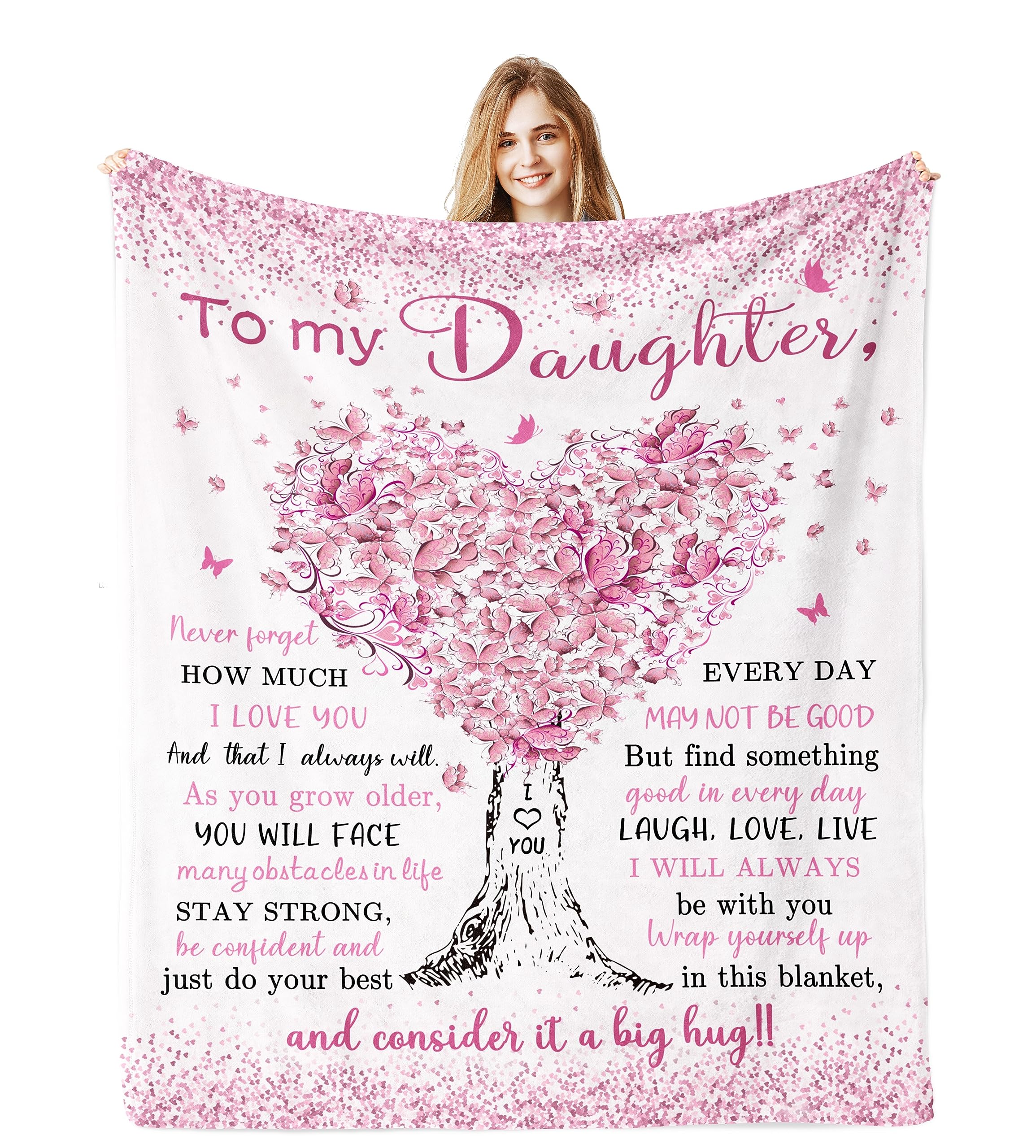 Jamfind Daughter Gifts, Daughter Birthday Gift, Birthday Gifts For Daughter Blanket 60'X 80', Daughter Gifts Ideas From Mom Da