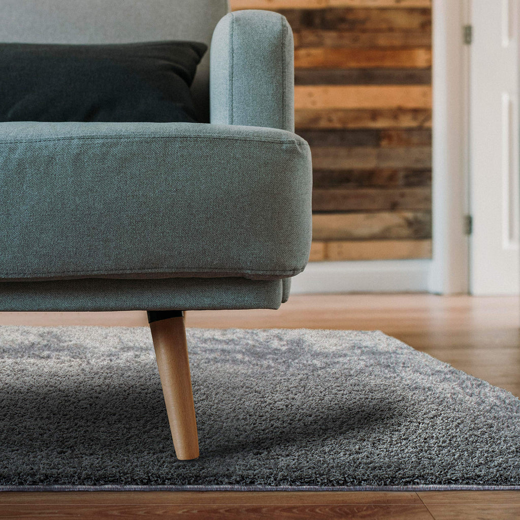 Amy & Delle Modern Shaggy Area Rug Pad| Ultra Soft, Luxury Carpet For Home, Bedroom, Living Room, Bathroom/Toilet| Grey, 39.3 X
