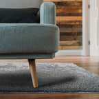 Amy & Delle Modern Shaggy Area Rug Pad| Ultra Soft, Luxury Carpet For Home, Bedroom, Living Room, Bathroom/Toilet| Grey, 39.3 X