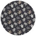 Addison Rugs Surfside Asr43 Midnight 8' X 8' Indoor Outdoor Round Rug, Easy Clean, Machine Washable, Non Shedding, Bedroom, Living Room, Dining Room, Kitchen, Patio Rug