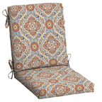 Arden Selections Outdoor Dining Chair Cushion 20 X 20, Rain-Proof, Fade Resistant 20 X 20, Global Vintage Medallion