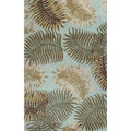 Kas Oriental Rugs Havana Collection Fern View Area Rug, 5 X 8, Aqua