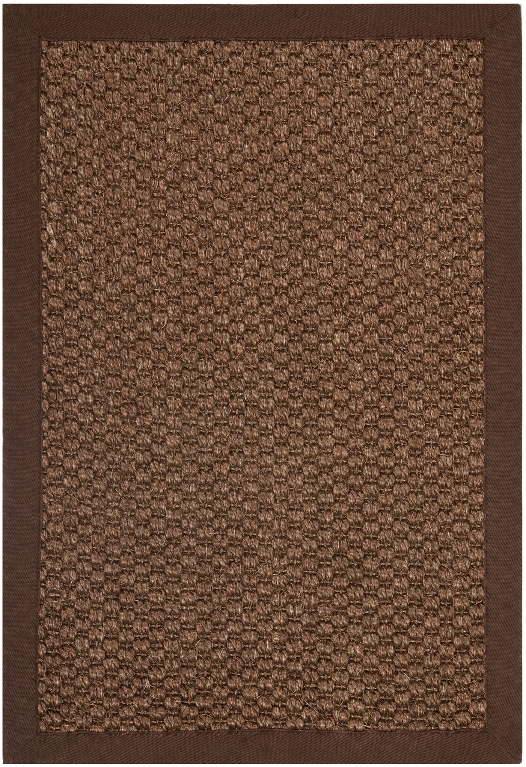 SAFAVIEH Natural Fiber Collection Accent Rug - 2 x 3, Chocolate, Sisal Design, Easy Care, Ideal for High Traffic Areas in Entr