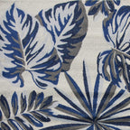 HomeRoots Decor 3'3-inch x 4'11-inch Polypropylene Grey/Blue Area Rug