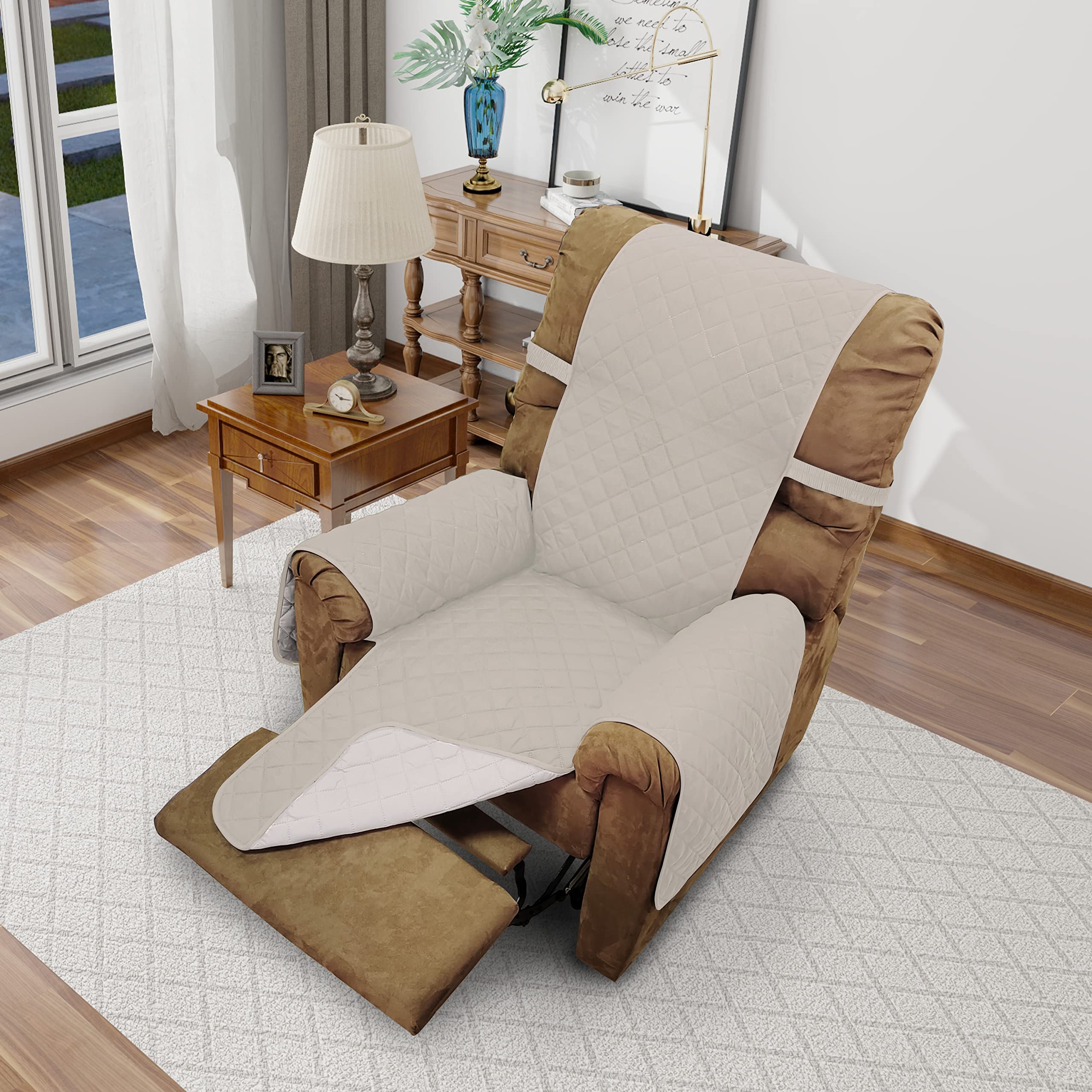 Luxshare Home Recliner Chair Covers Reversible Sofa Cover Couch Cover For Pets Lazy Boy Furniture Protector(23'Recliner Small,B