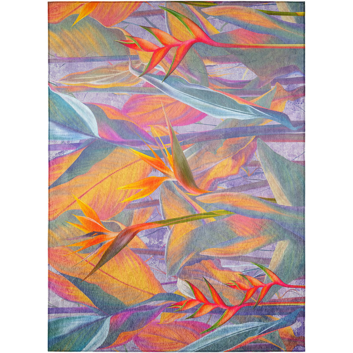Dalyn Rugs Tropics Tc14 Multi 8' X 10' Indoor Outdoor Area Rug, Easy Clean, Machine Washable, Non Shedding, Bedroom, Living Room, Dining Room, Kitchen, Patio Rug