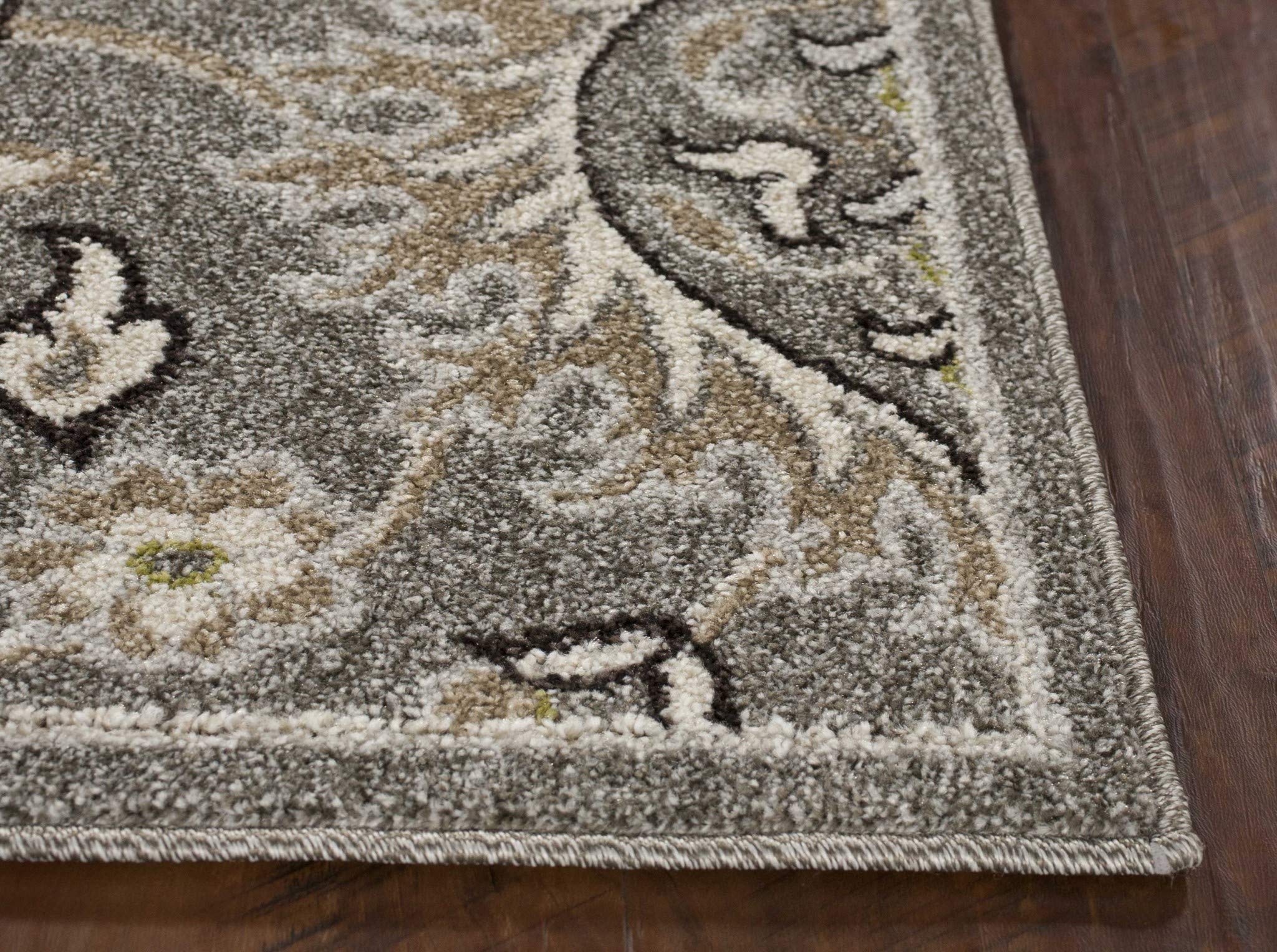 HomeRoots Decor 23' x 45' UV-Treated Polypropelene Grey Area Rug