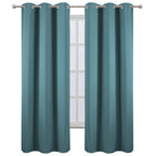 Lemomo Sea Teal Thermal Blackout Curtains/38 X 84 Inch/Set Of 2 Panels Room Darkening Curtains For Bedroom