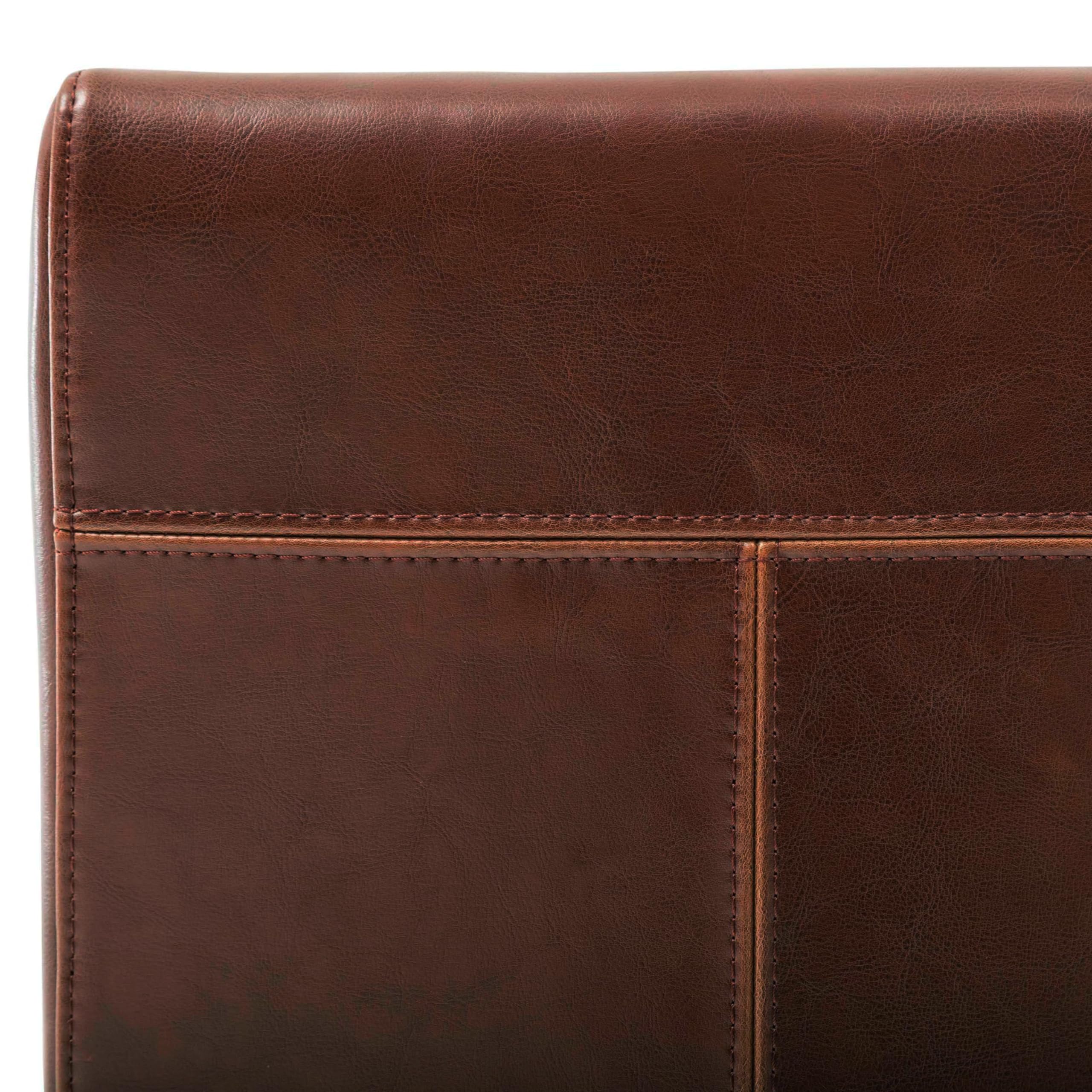 New Pacific Direct Hartford Bicast Leather, Set Of 2 Dining Chairs, Cognac