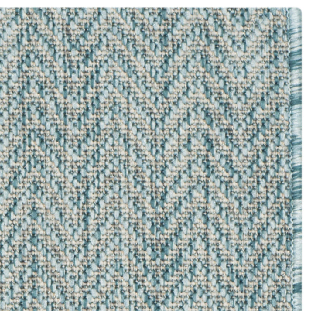 Safavieh Courtyard Collection Cy8022 Indoor/ Outdoor Non-Shedding Easy Patio Backyard Porch Deck Mudroom Area, 2'7'' X 5', Aqua
