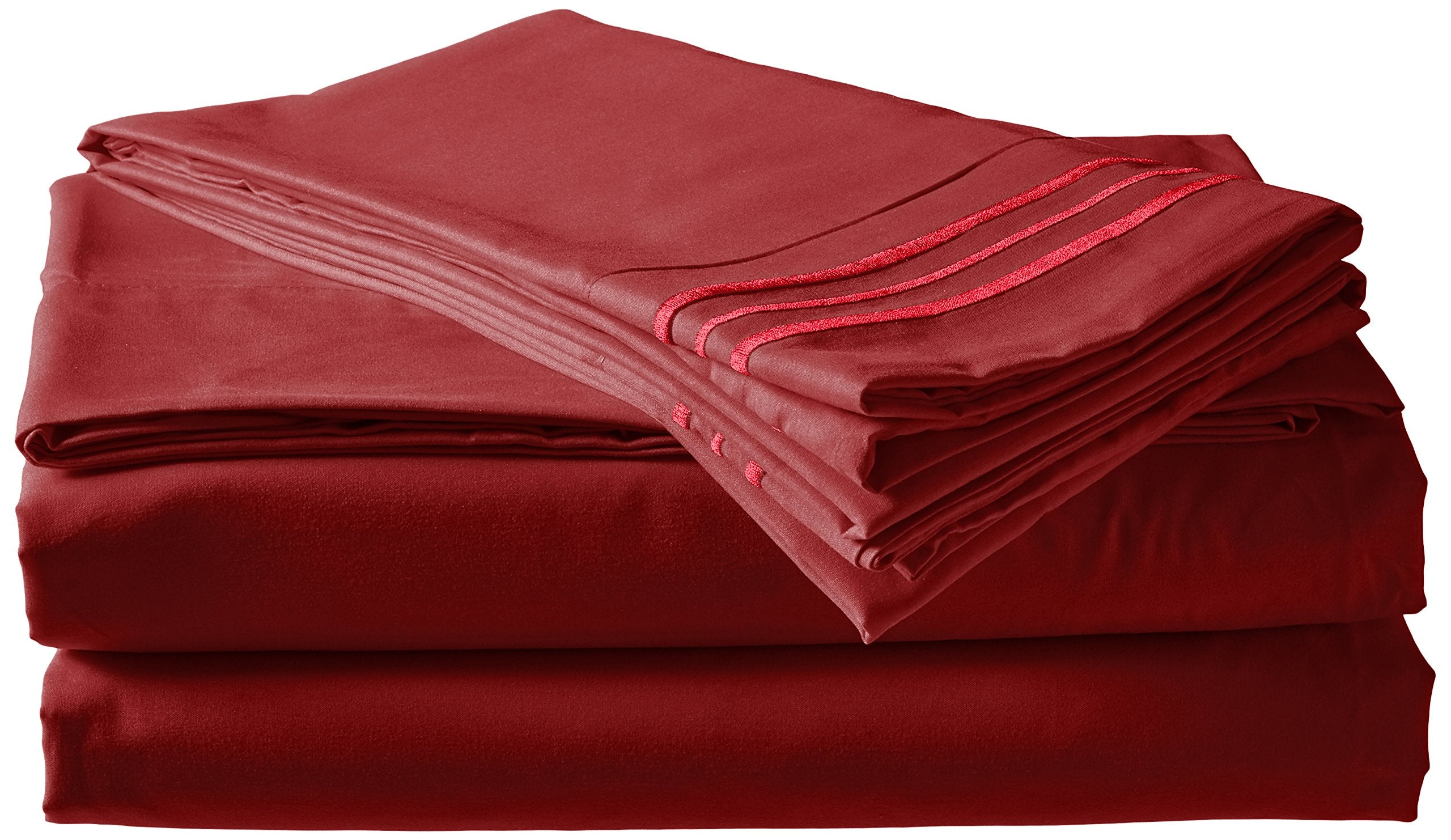 Elegant Comfort  Wrinkle Resistant - 1500 Thread Count Luxury Silky Soft 4 Pc Sheet Set, Deep Pocket Up To 16' And Colors, Quee