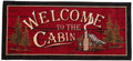 Cozy Cabin CC5268 Welcome to the Cabin Non Skid Rug 20''x44'' Red