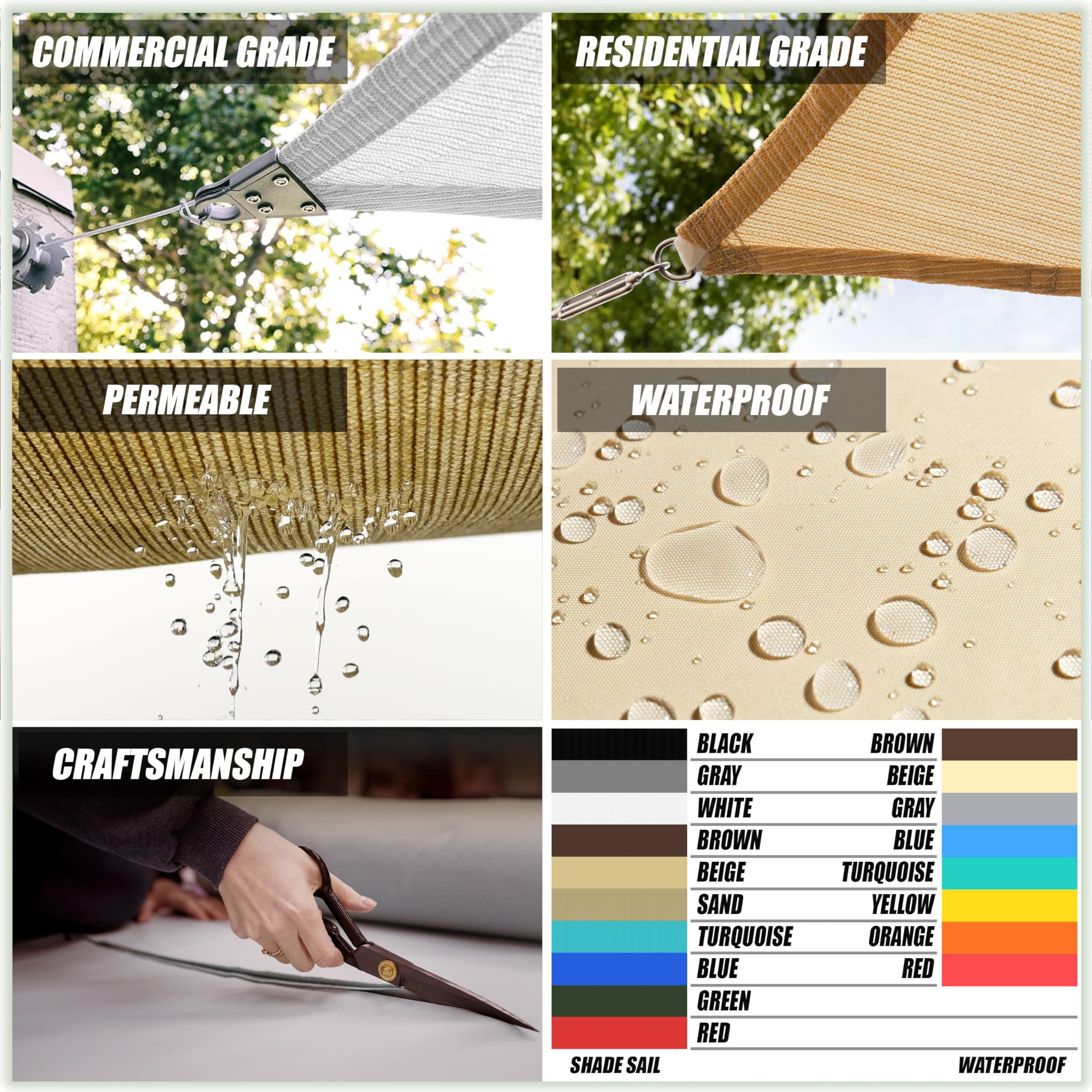 Colourtree Ctapr0816 Custom Size 7' X 21' Red Sun Shade Sail Canopy Uv Block Upf50  Rectangle - Commercial Standard Heavy Duty - 190 Gsm - 3 Years Warranty