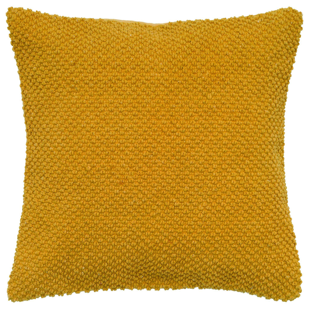 Rizzy Home | T05279 | Poly Fill Decorative Pillow | 20"x20" Yellow/Orange/Yellow Solid