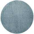SAFAVIEH Vision Collection Area Rug - 67 Round, Aqua, Modern Ombre Tonal Chic Design, Non-Shedding & Easy Care, Ideal for High 