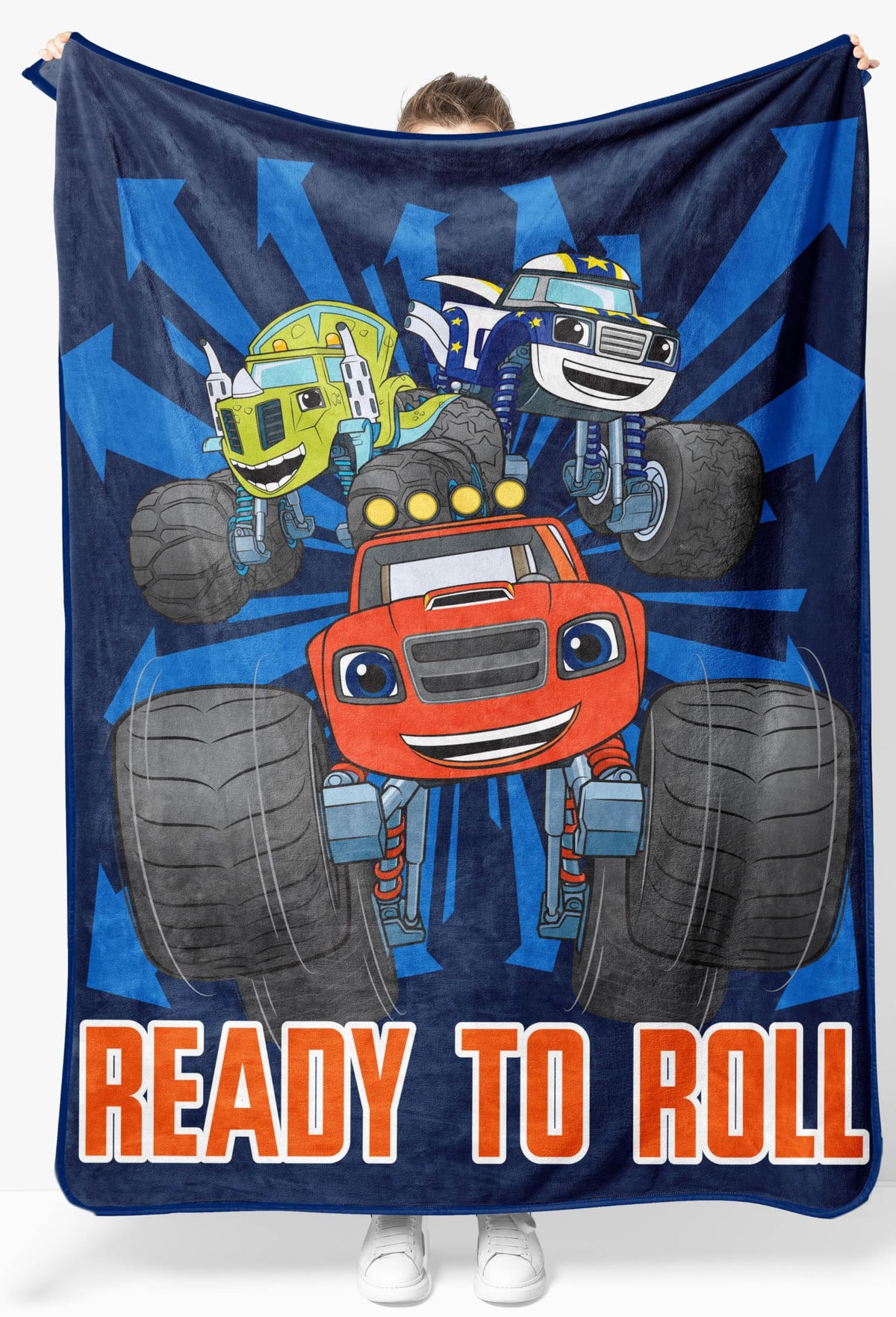 Nickelodeon Blaze And The Monster Machines Plush Throw Blanket - Measures 46 X 60 Inches Super Soft Lightweight Fleece Kids Bedd