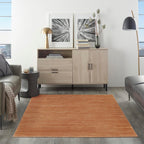 Nourison Essentials Indoor/Outdoor Rust 5' X 7' Area Rug, Easy Cleaning, Non Shedding, Bed Room, Living Room, Dining Room, Backyard, Deck, Patio (5X7)