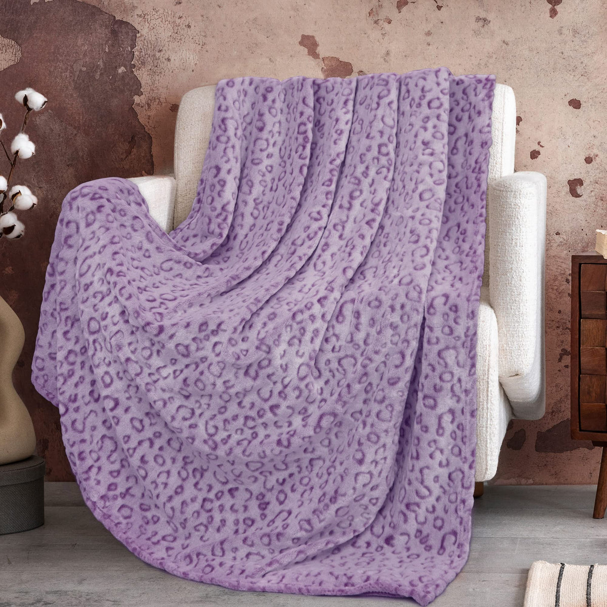 Zhiku Fleece Blankets Throw Purple Lightweight Throw Blanket Soft Cozy Throw Blanket Purple 50'  60'