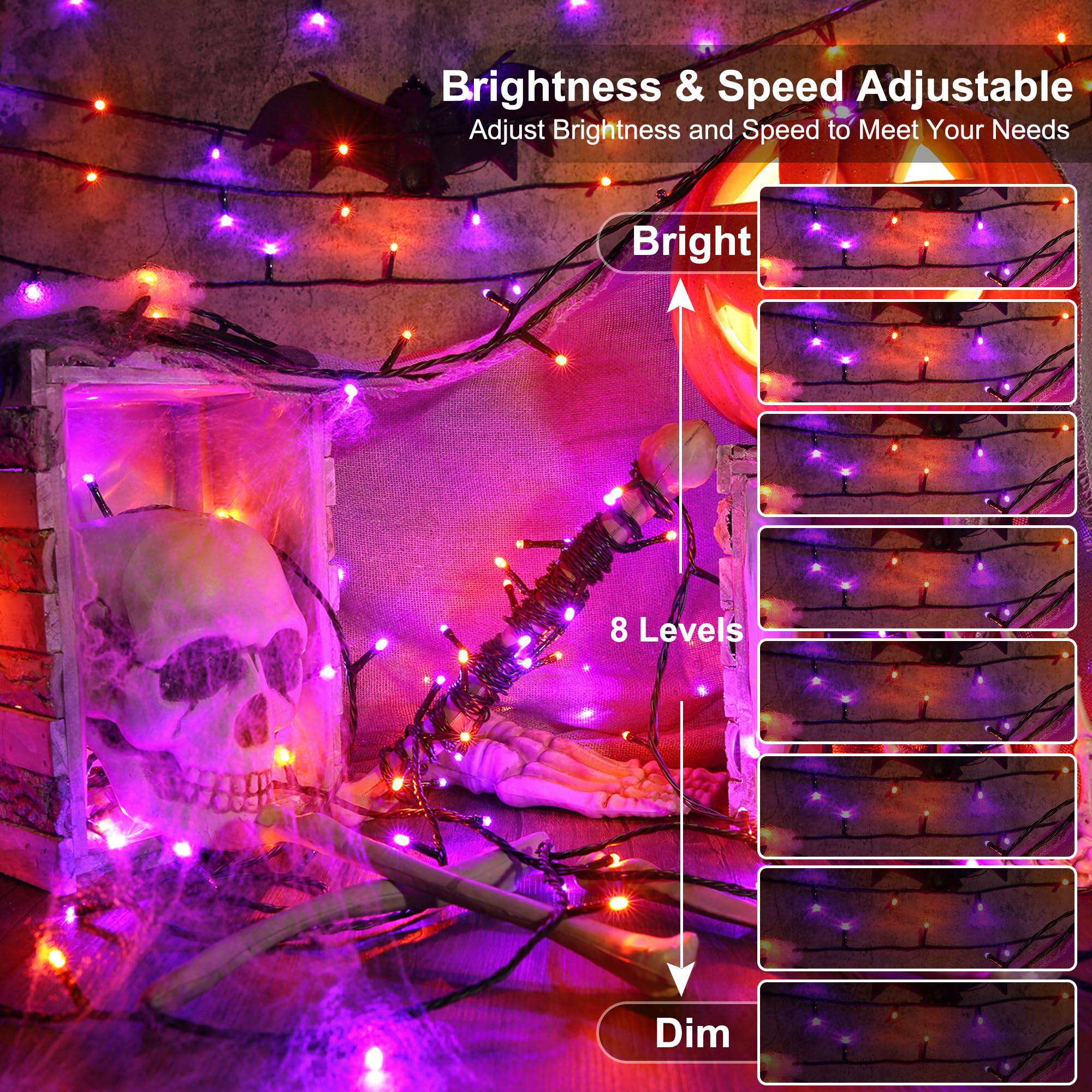 Brizled Color Changing String Lights 98Ft 300 Led Rgb Christmas Lights Dimmable Multifunctional Christmas Lights With Remote For