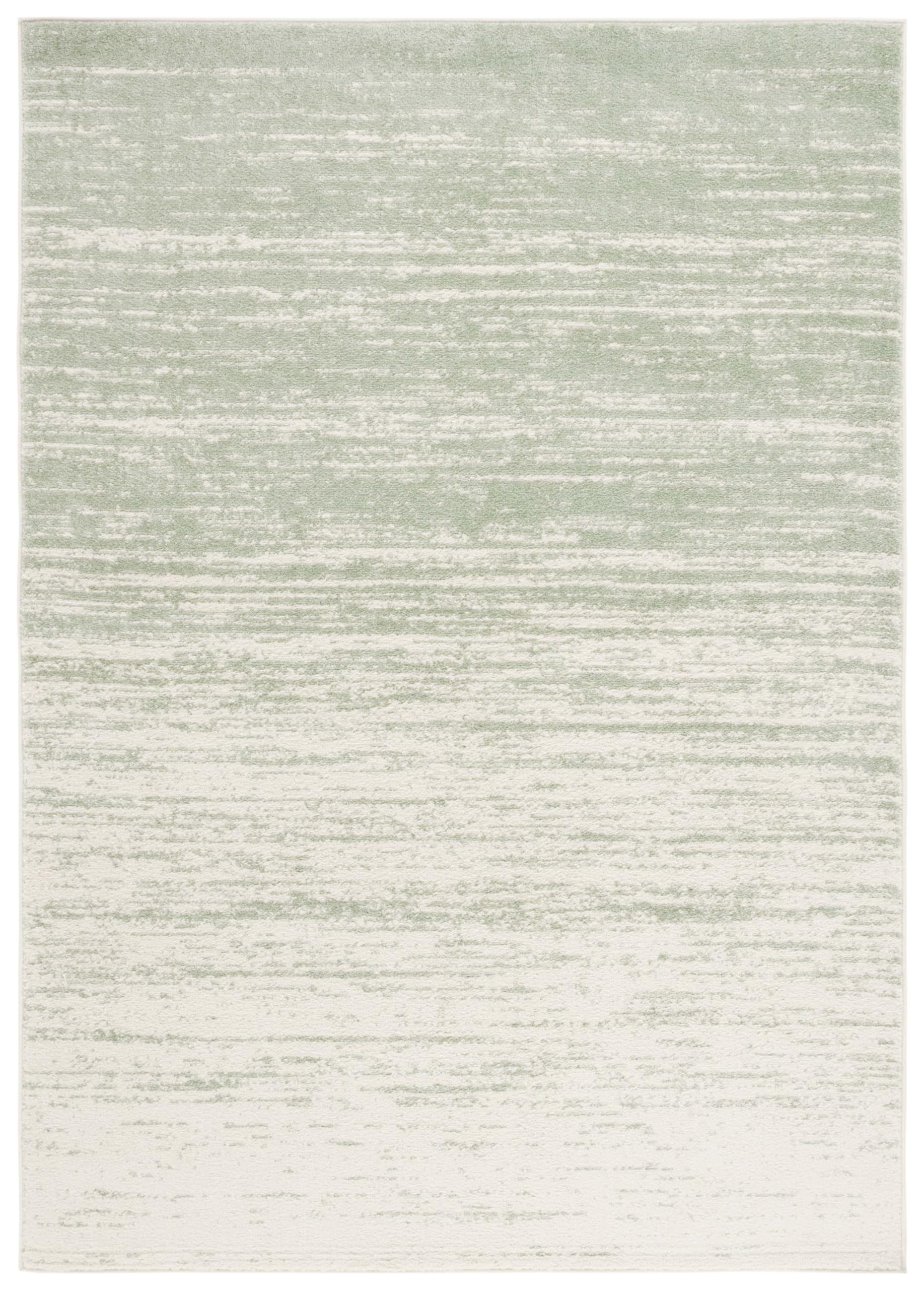Safavieh Adirondack Collection Area Rug - 6 x 9, Sage & Ivory, Modern Ombre Design, Non-Shedding & Easy Care, Ideal for High T